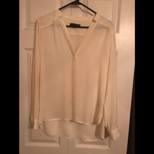 Banana Republic sheer dress blouse size ca